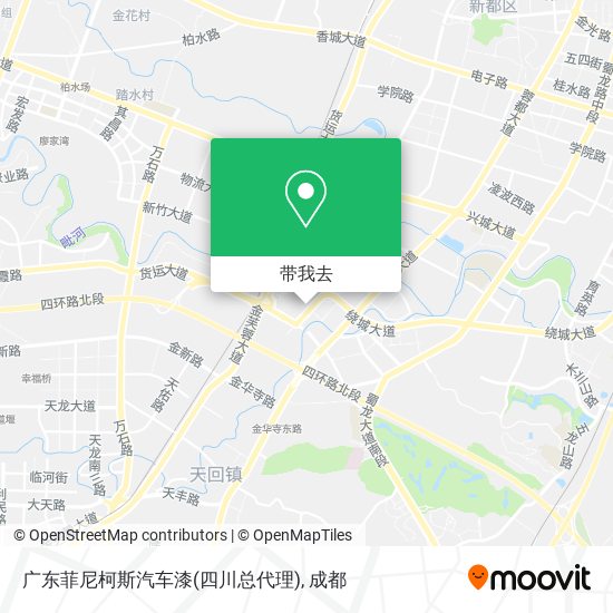 广东菲尼柯斯汽车漆(四川总代理)地图