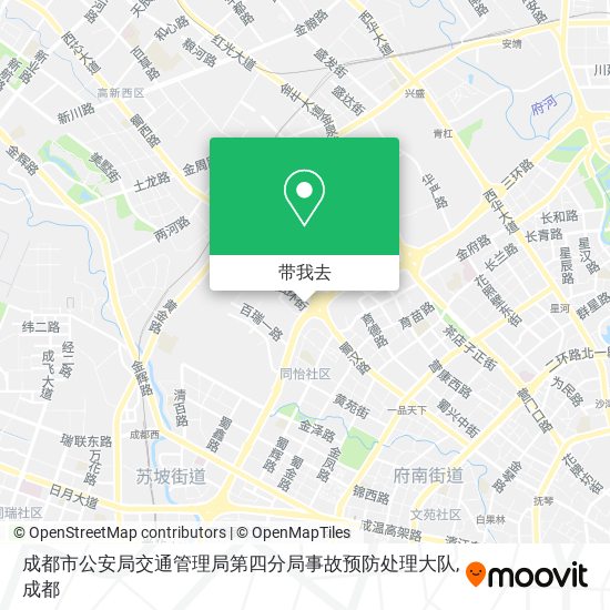 成都市公安局交通管理局第四分局事故预防处理大队地图