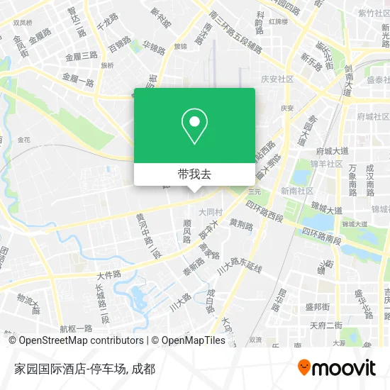 家园国际酒店-停车场地图