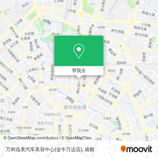 万和迅美汽车美容中心(金牛万达店)地图
