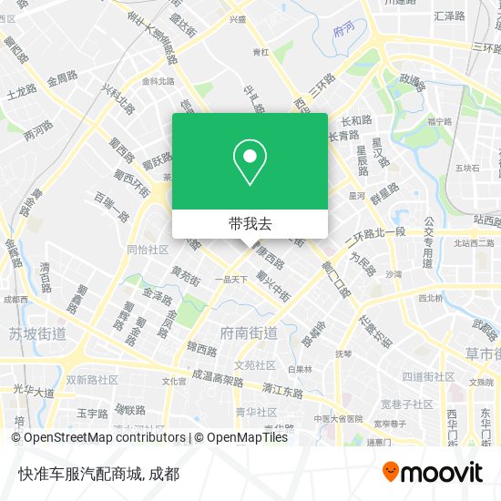 快准车服汽配商城地图