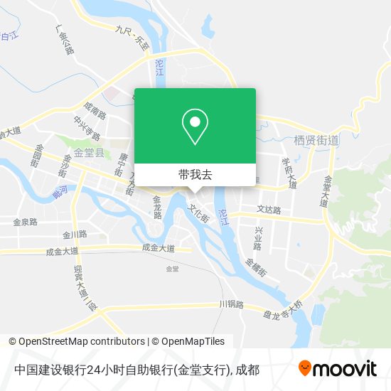 中国建设银行24小时自助银行(金堂支行)地图