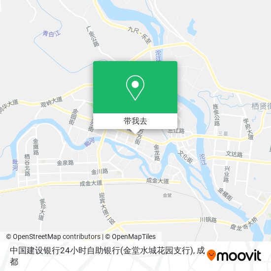 中国建设银行24小时自助银行(金堂水城花园支行)地图