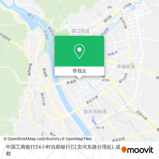 中国工商银行24小时自助银行(江安河东路分理处)地图
