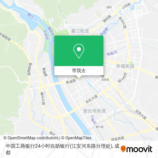 中国工商银行24小时自助银行(江安河东路分理处)地图