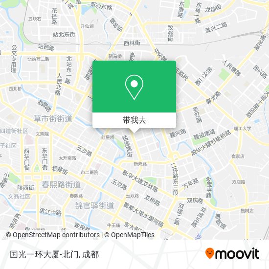 国光一环大厦-北门地图