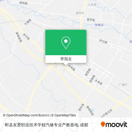 郫县友爱职业技术学校汽修专业产教基地地图