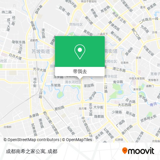 成都南希之家公寓地图