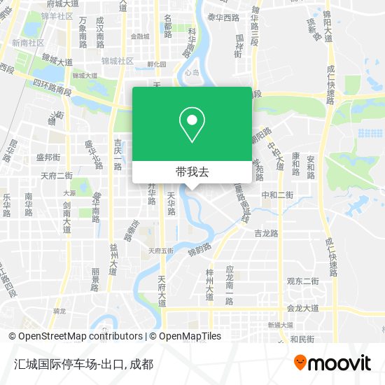 汇城国际停车场-出口地图