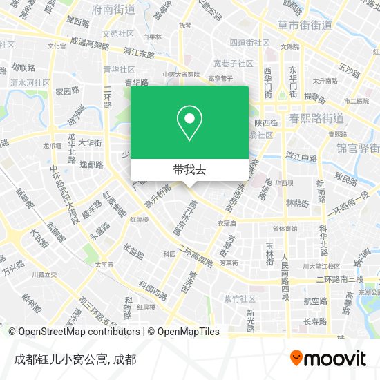 成都钰儿小窝公寓地图