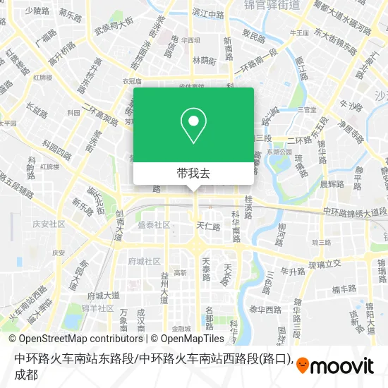 中环路火车南站东路段/中环路火车南站西路段(路口)地图