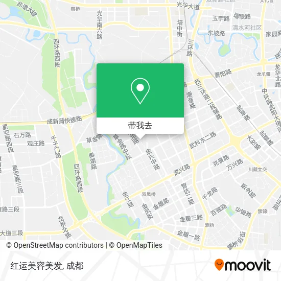 红运美容美发地图