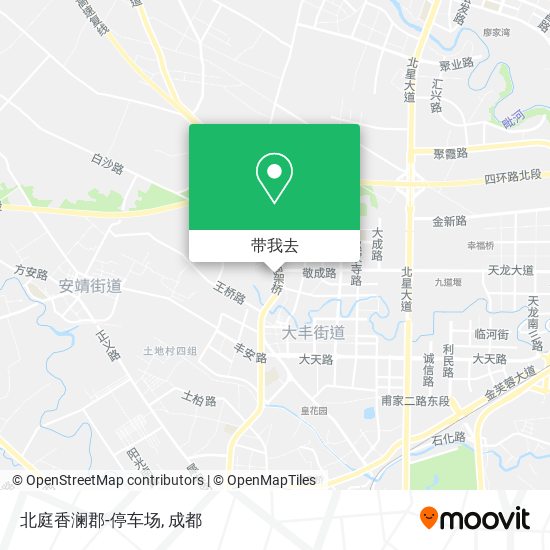 北庭香澜郡-停车场地图