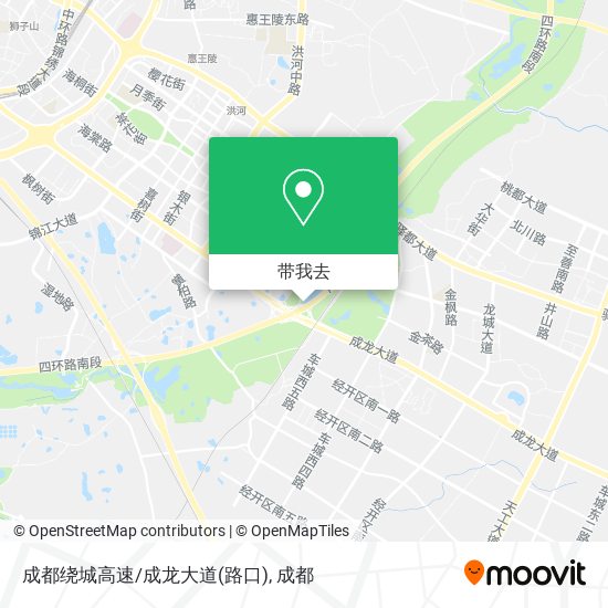 成都绕城高速/成龙大道(路口)地图