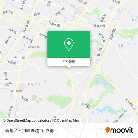 新都区三河峰峰超市地图