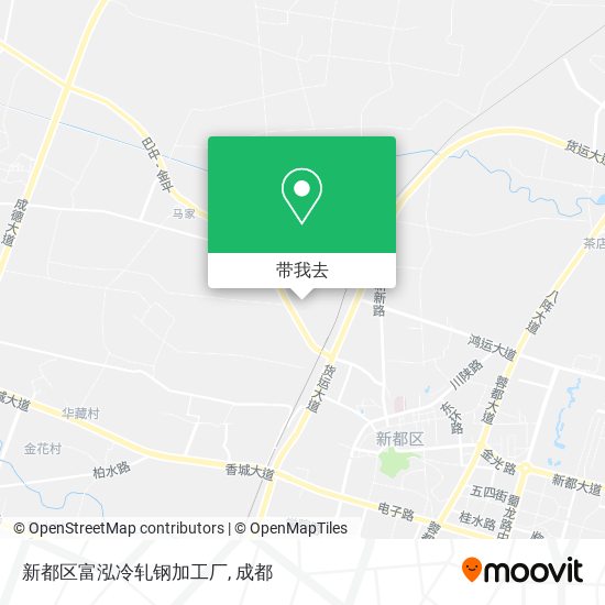 新都区富泓冷轧钢加工厂地图