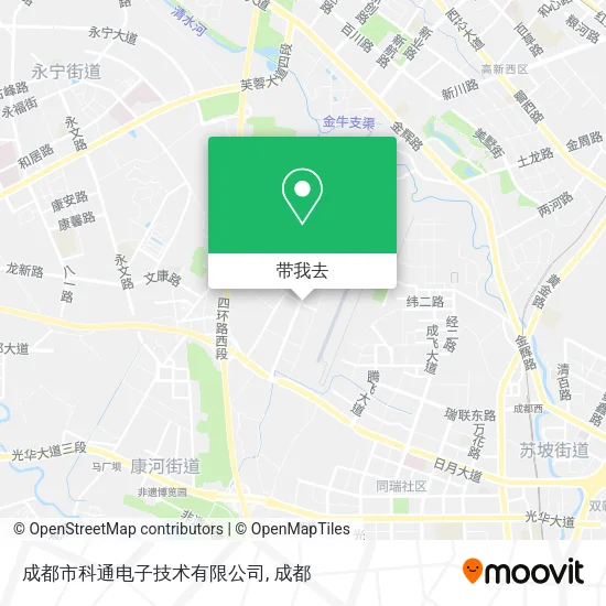 成都市科通电子技术有限公司地图