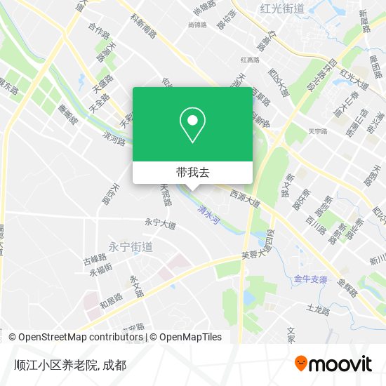 顺江小区养老院地图
