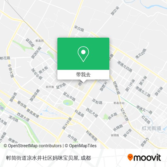 郫筒街道凉水井社区妈咪宝贝屋地图