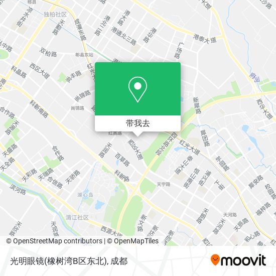 光明眼镜(橡树湾B区东北)地图