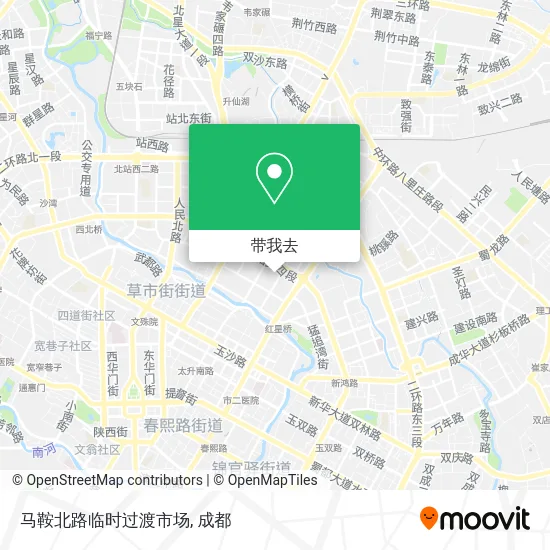 马鞍北路临时过渡市场地图