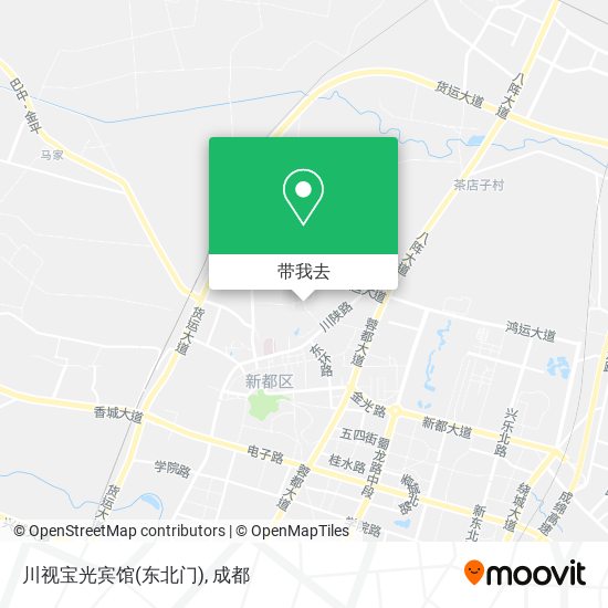 川视宝光宾馆(东北门)地图