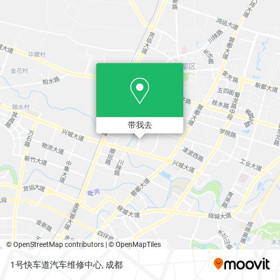 1号快车道汽车维修中心地图
