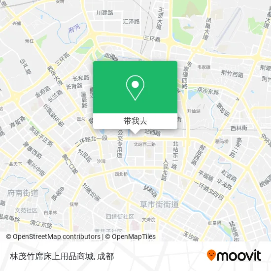 林茂竹席床上用品商城地图