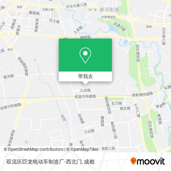 双流区巨龙电动车制造厂-西北门地图