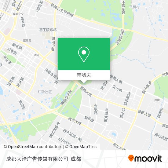 成都大泽广告传媒有限公司地图