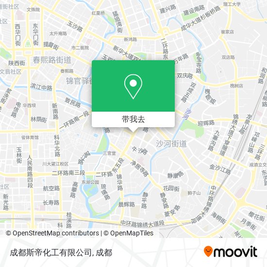 成都斯帝化工有限公司地图