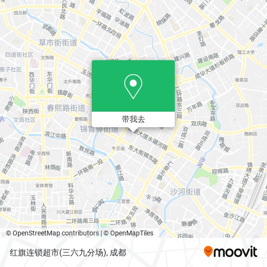 红旗连锁超市(三六九分场)地图