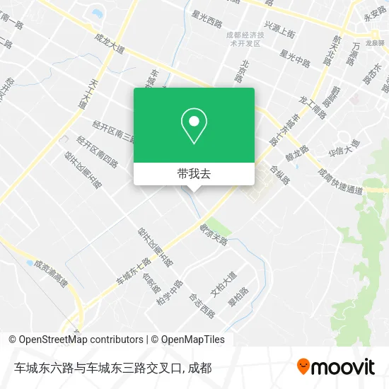 车城东六路与车城东三路交叉口地图