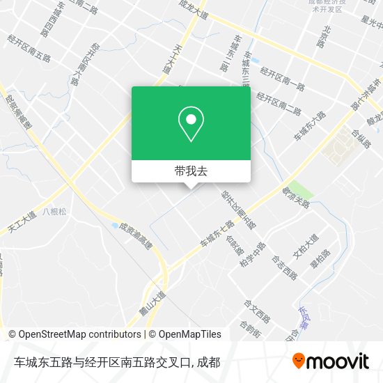 车城东五路与经开区南五路交叉口地图