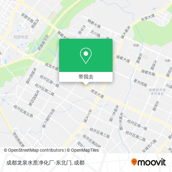成都龙泉水质净化厂-东北门地图