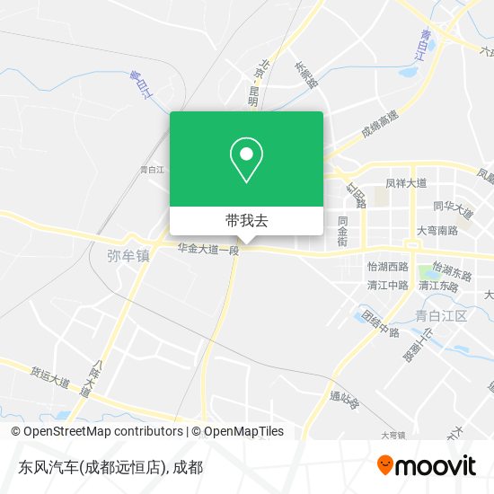 东风汽车(成都远恒店)地图