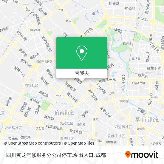 四川黄龙汽修服务分公司停车场-出入口地图