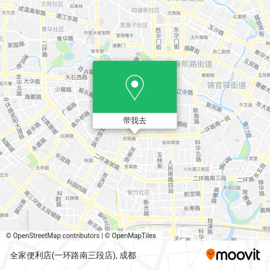全家便利店(一环路南三段店)地图