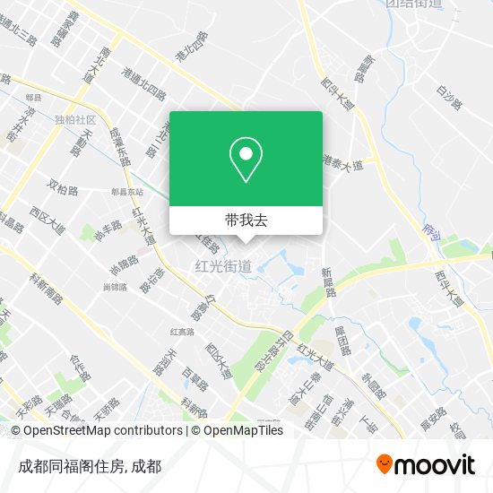 成都同福阁住房地图