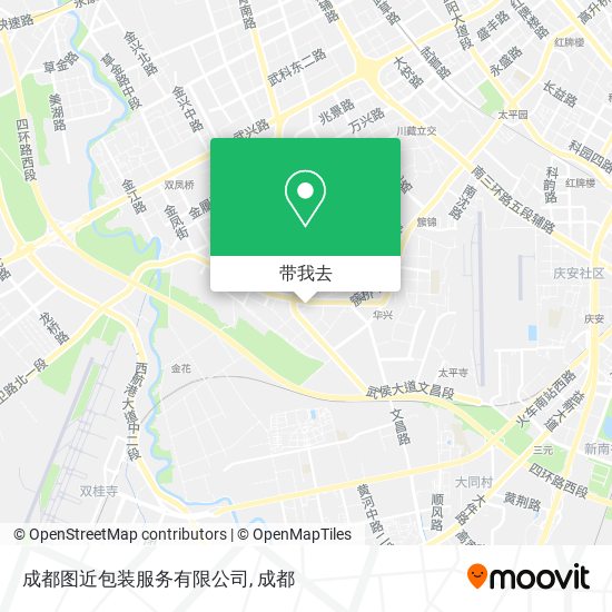 成都图近包装服务有限公司地图