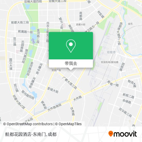 航都花园酒店-东南门地图