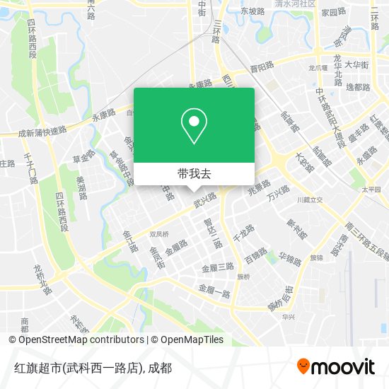 红旗超市(武科西一路店)地图