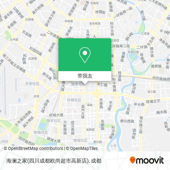 海澜之家(四川成都欧尚超市高新店)地图