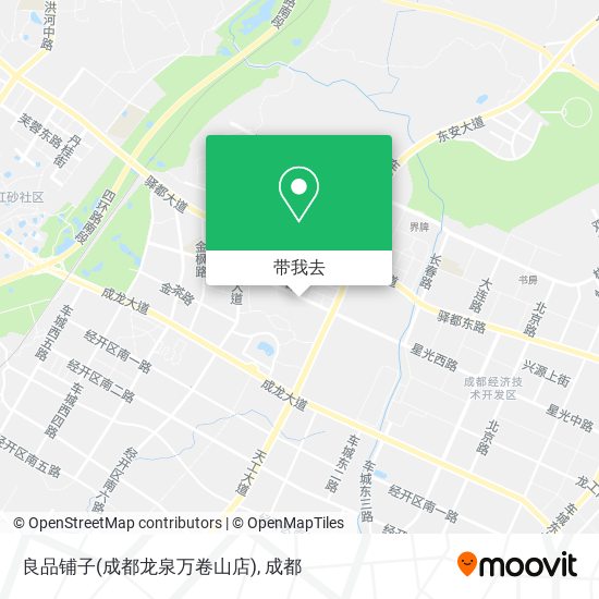 良品铺子(成都龙泉万卷山店)地图