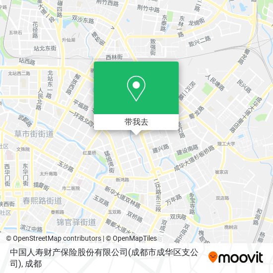 中国人寿财产保险股份有限公司(成都市成华区支公司)地图
