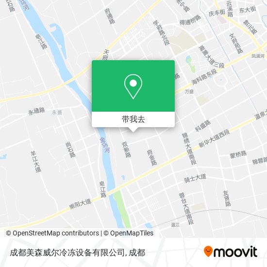 成都美森威尔冷冻设备有限公司地图