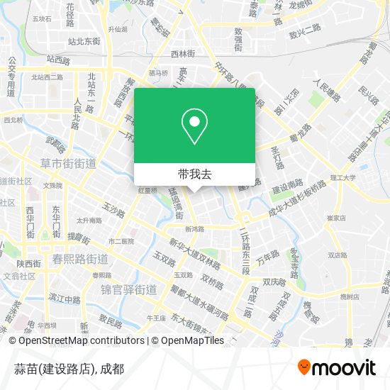 蒜苗(建设路店)地图