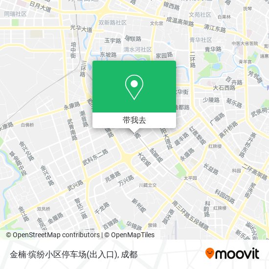 金楠·缤纷小区停车场(出入口)地图