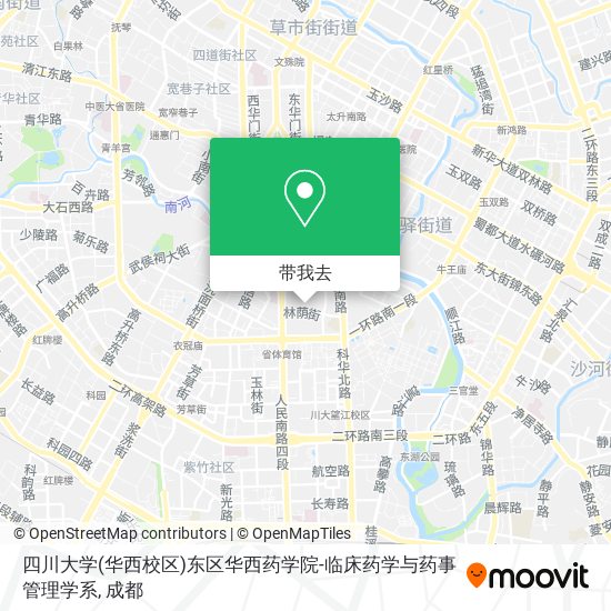 四川大学(华西校区)东区华西药学院-临床药学与药事管理学系地图