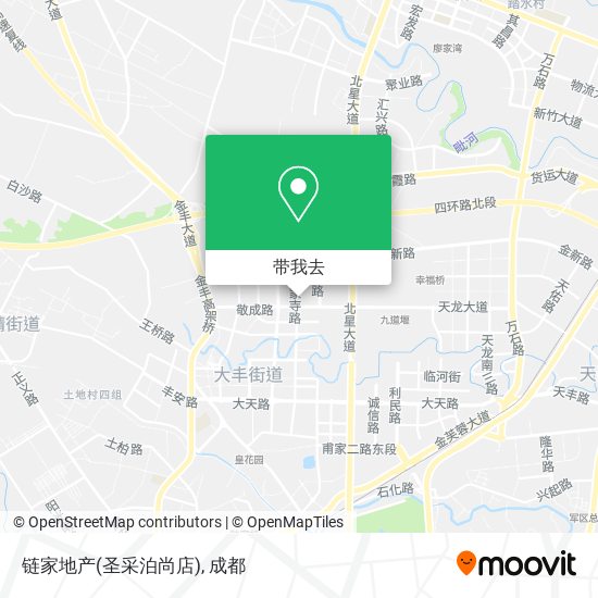 链家地产(圣采泊尚店)地图